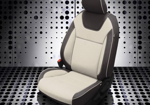 Black and White Nissan Kicks Seat Covers