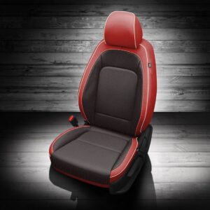 Black and Red Hyundai Venue Leather Seats