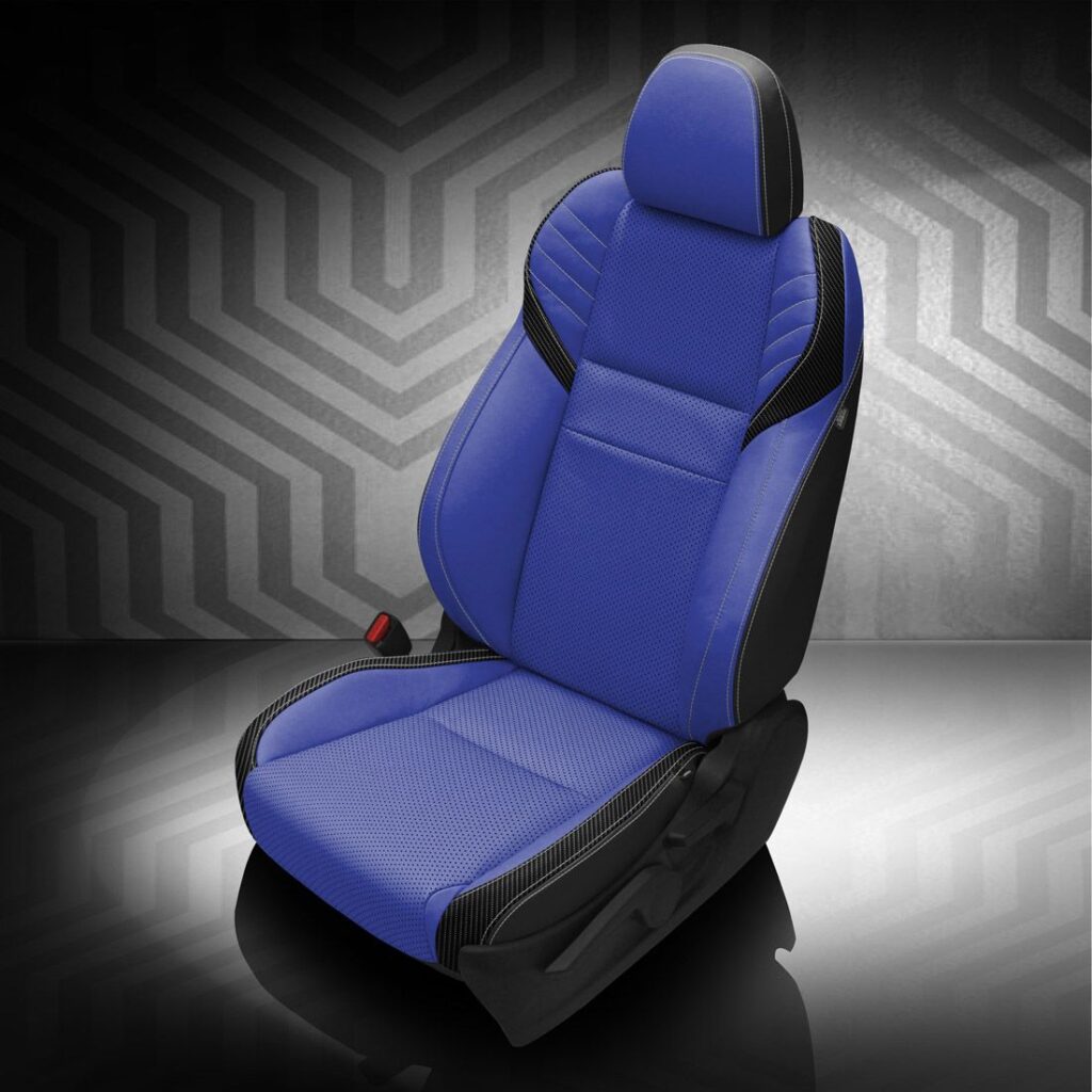 Blue Subaru WRX Leather Seats
