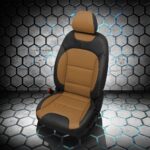 Brown and Black Kia Niro Leather Seats
