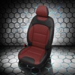 Red and Black Kia Niro Leather Seats