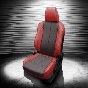 Red and black Mitsubishi eclipse cross leather seats