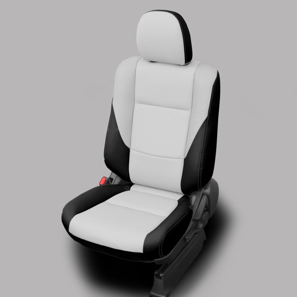 White and Black Mitsubishi Outlander Seat Covers