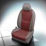 Red and Gray Kia Sedona Leather Seats