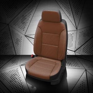 Chevy Silverado Brown Leather Seat Covers