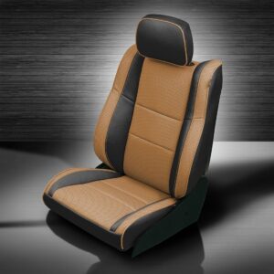 Jeep Grand Cherokee Brown and Black Leather Seat Trim