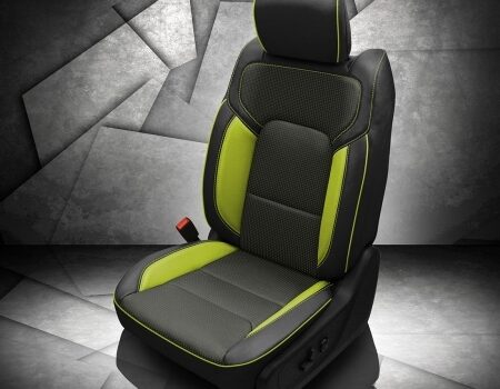 Ram 1500 Lime Green Leather Seat