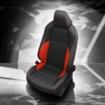 Black and Red Toyota C-HR Leather Seats