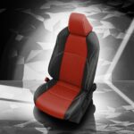 Red and Black Toyota Venza Seat Covers