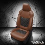 Brown TekStitch Toyota RAV4 Leather Seats