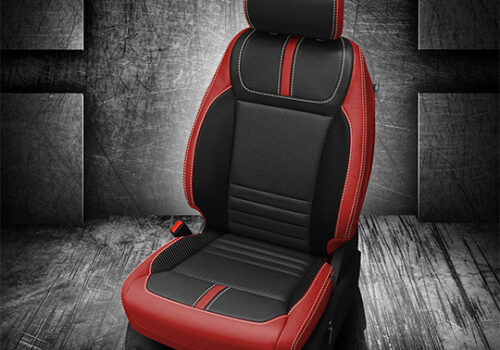 Red and Black 2021 Ford F-150 Seat Covers