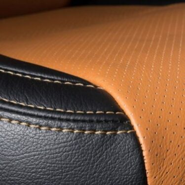 Close Up Orange Seat Covers