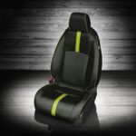 Civic Green and Black Leather Seat Covers