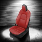 Red Tesla Model Y Leather Seats