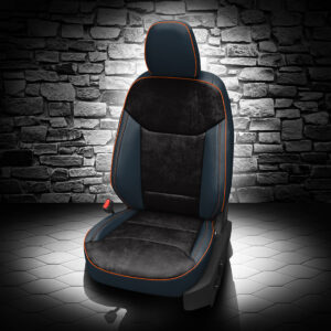 Black Suede Ford Maverick Seat Covers