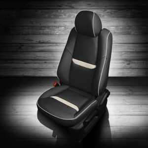 Black and White Mazda CX9 Leather Seats