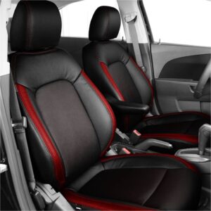 Black and Red Chevy Sonic Seat Covers