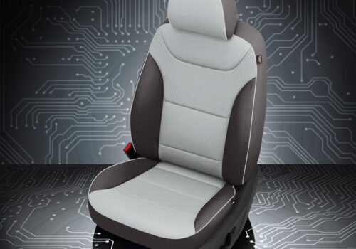 Cement and Black Hyundai Ioniq Seat Covers