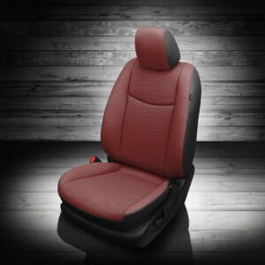 Red Nissan Leaf Leather Seats