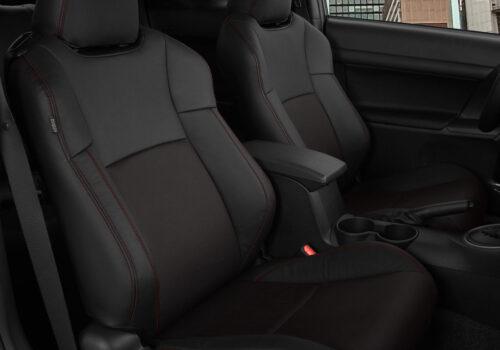 Black with Red Stitching Scion TC Seat Covers