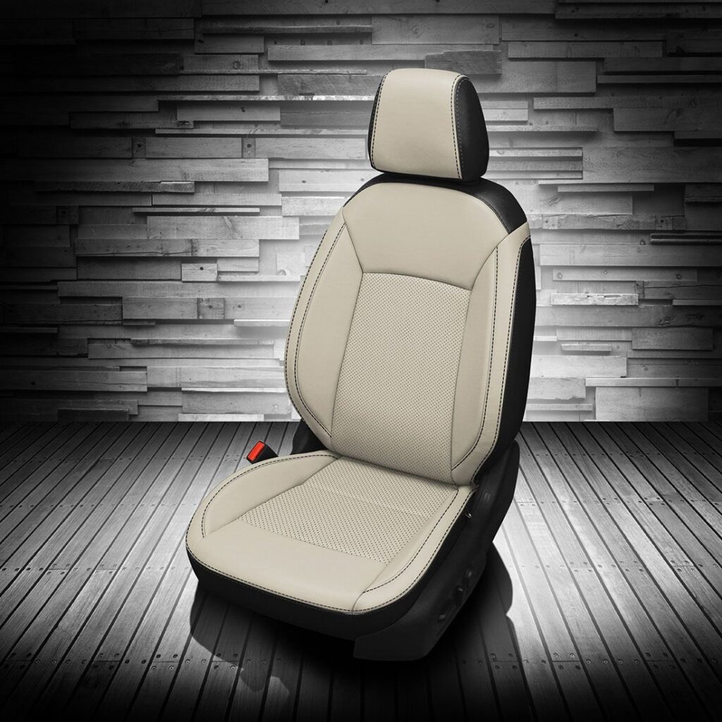 White & Black Buick Regal Seat Covers