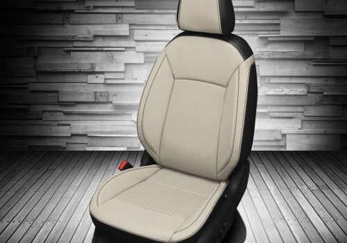 White & Black Buick Regal Seat Covers