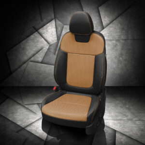 Brown and Black Hyundai Santa Cruz Seat Covers