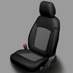 Black and Gray Chevy Spark Leather Seats