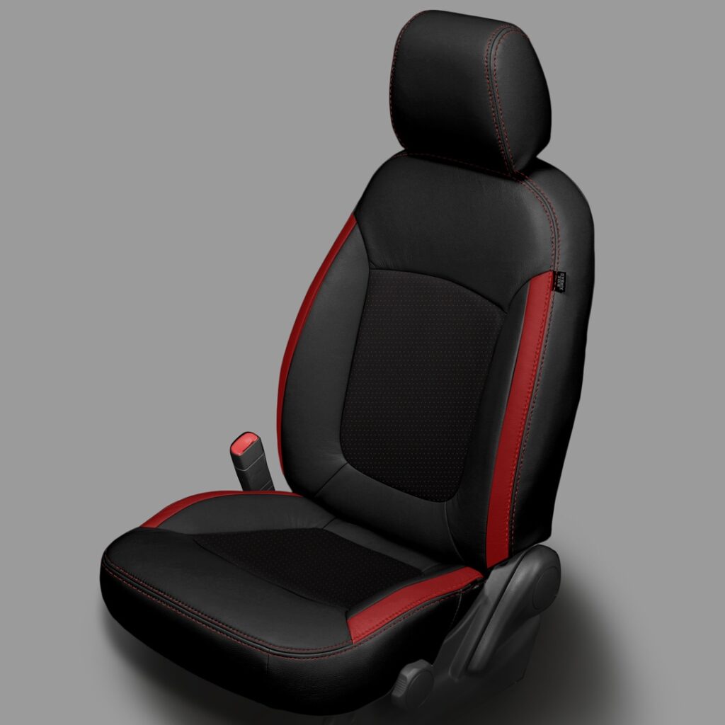 Black and Red Chevy Spark Seat Covers