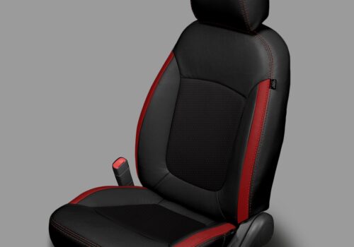 Black and Red Chevy Spark Seat Covers