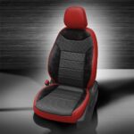 Black and Red VW Taos Seat Covers