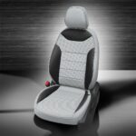 Black and White VW Taos Seat Covers