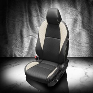 Black and White Mazda CX-30 Leather Seats
