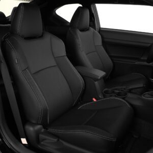 Scion black leather seats and carbon wings