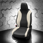 Black and White Kia Carnival Leather Seats