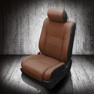 Brown and Black Toyota Sequoia Seat Covers