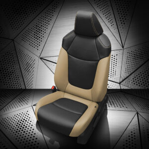Black and Tan Toyota Corolla Leather Seats