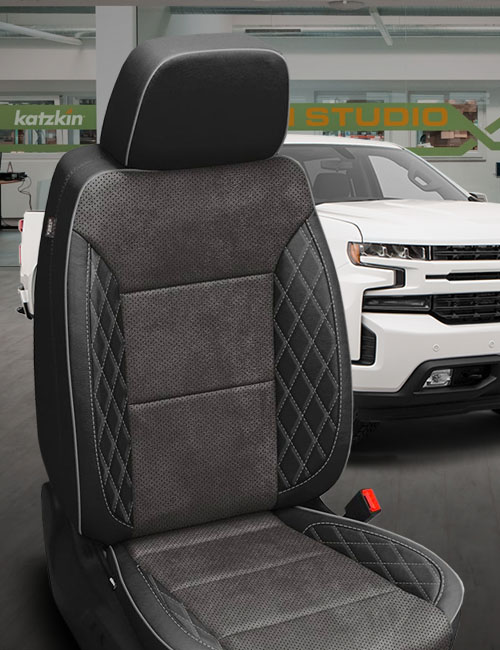Chevy Silverado Seat Covers, Leather Seats