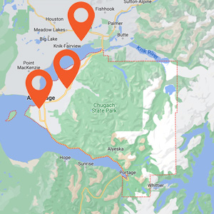 Katzkin Anchorage Auto Upholstery Locations Map