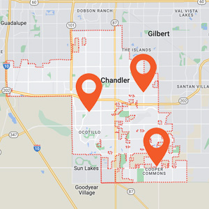 Katzkin Auto Upholstery Chandler AZ Locations Map