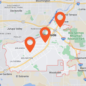 Katzkin Auto Upholstery Riverside CA Map