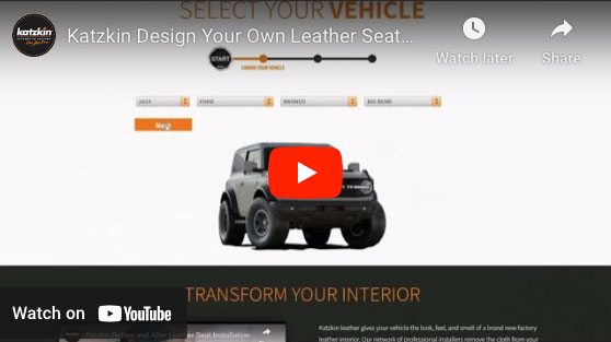 Katzkin Automotive Leather Design Your Own Program