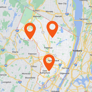 Katzkin Auto UpholsteryBergen County NJ Locations Map