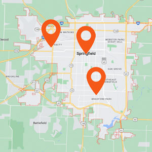 Katzkin Springfield MO Auto Upholstery Locations Map