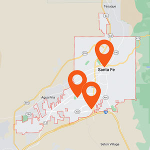 Katzkin Auto Upholstery Santa Fe NM Map