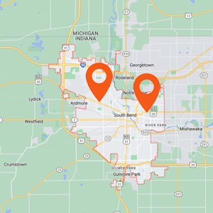 Katzkin Auto Upholstery South Bend IN Locations Map