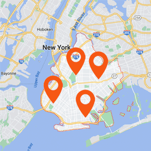 Katzkin Auto Upholstery Brooklyn NY Locations Map