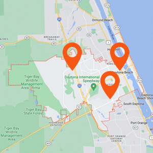 Katzkin Auto Upholstery Daytona Beach FL Locations Map