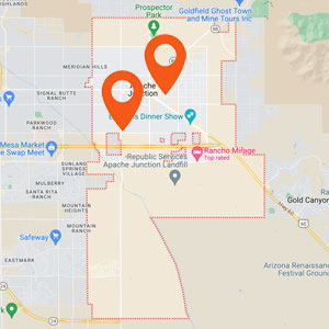 Katzkin Auto Upholstery Apache Junction AZ Locations Map