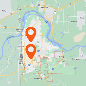 Katzkin Auto Upholstey Fort Smith AR Locations Map